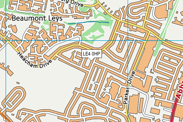 LE4 0HP map - OS VectorMap District (Ordnance Survey)