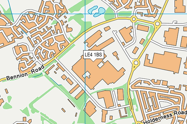 LE4 1BS map - OS VectorMap District (Ordnance Survey)