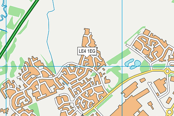 LE4 1EG map - OS VectorMap District (Ordnance Survey)