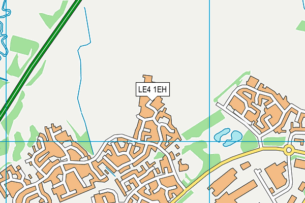 LE4 1EH map - OS VectorMap District (Ordnance Survey)