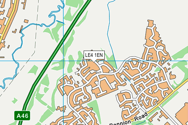 LE4 1EN map - OS VectorMap District (Ordnance Survey)