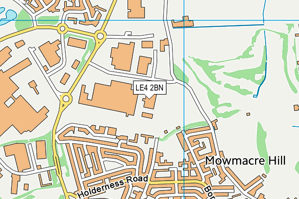 LE4 2BN map - OS VectorMap District (Ordnance Survey)