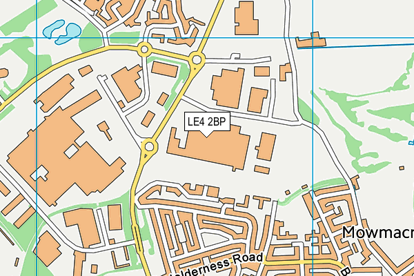 LE4 2BP map - OS VectorMap District (Ordnance Survey)