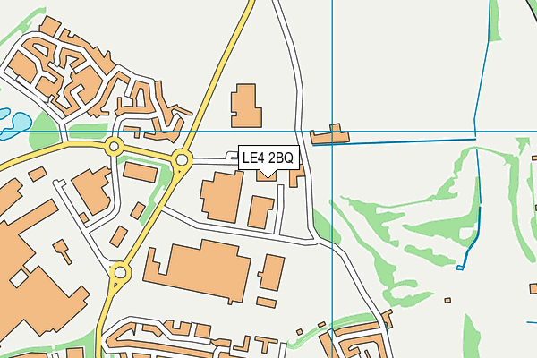 LE4 2BQ map - OS VectorMap District (Ordnance Survey)