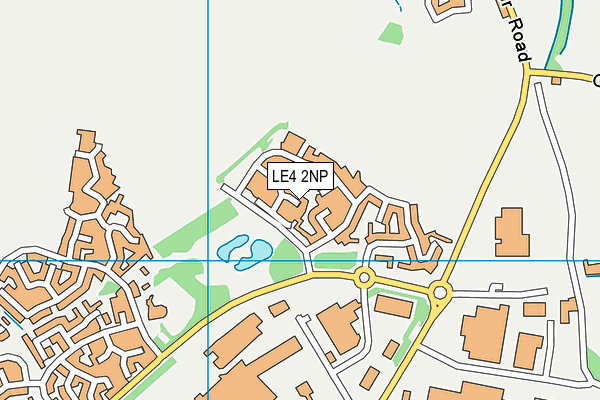 LE4 2NP map - OS VectorMap District (Ordnance Survey)