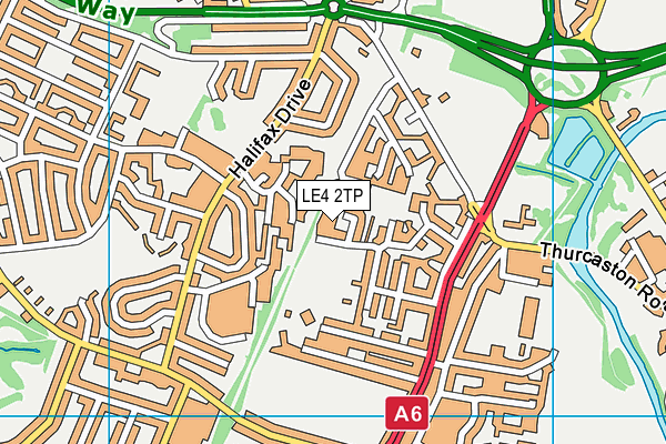 LE4 2TP map - OS VectorMap District (Ordnance Survey)