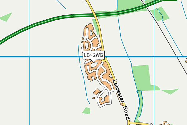LE4 2WG map - OS VectorMap District (Ordnance Survey)
