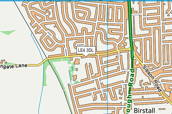 Highcliffe Primary School map (LE4 3DL) - OS VectorMap District (Ordnance Survey)