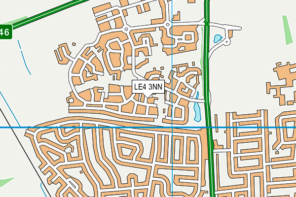 LE4 3NN map - OS VectorMap District (Ordnance Survey)