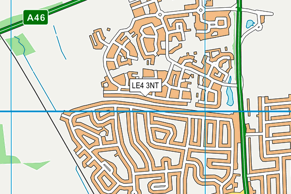 LE4 3NT map - OS VectorMap District (Ordnance Survey)