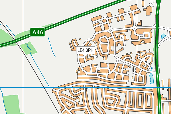 LE4 3PH map - OS VectorMap District (Ordnance Survey)