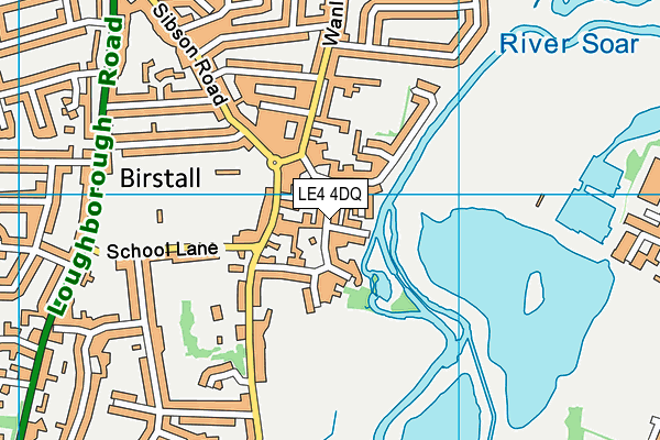 LE4 4DQ map - OS VectorMap District (Ordnance Survey)