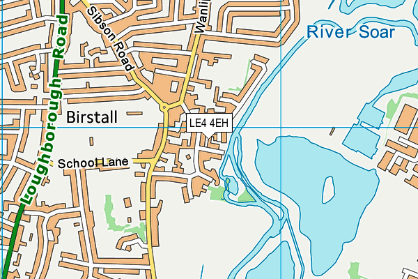 LE4 4EH map - OS VectorMap District (Ordnance Survey)