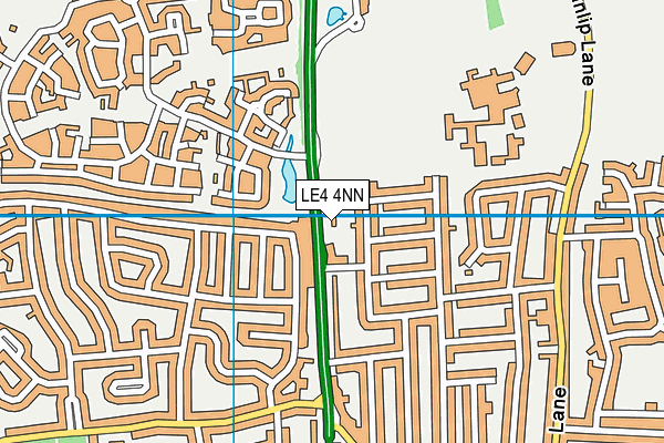 LE4 4NN map - OS VectorMap District (Ordnance Survey)