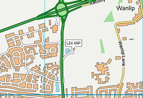LE4 4NP map - OS VectorMap District (Ordnance Survey)