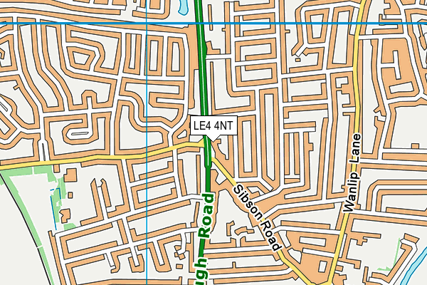 LE4 4NT map - OS VectorMap District (Ordnance Survey)