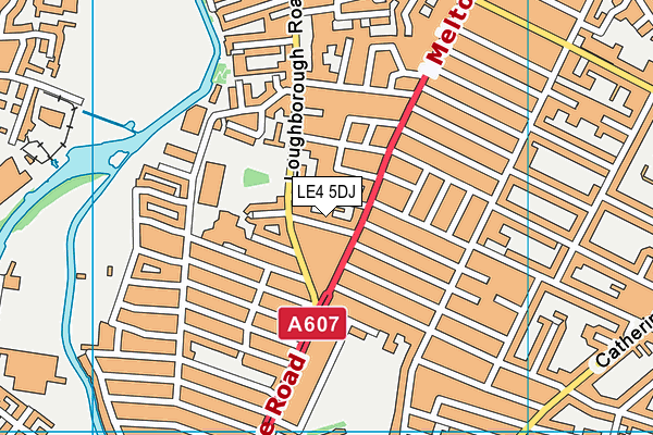 LE4 5DJ map - OS VectorMap District (Ordnance Survey)