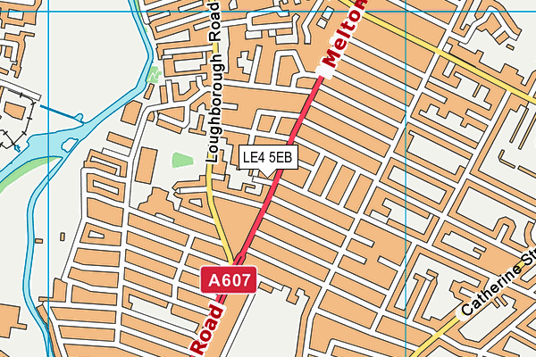 LE4 5EB map - OS VectorMap District (Ordnance Survey)