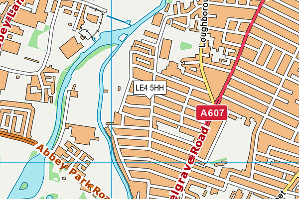 LE4 5HH map - OS VectorMap District (Ordnance Survey)