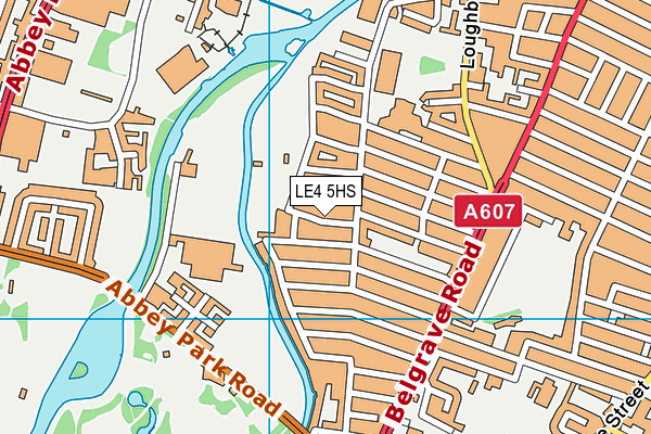 LE4 5HS map - OS VectorMap District (Ordnance Survey)