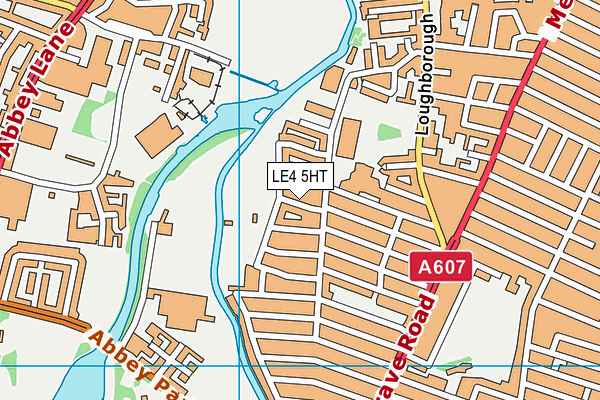 LE4 5HT map - OS VectorMap District (Ordnance Survey)