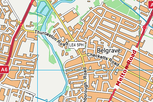 LE4 5PH map - OS VectorMap District (Ordnance Survey)