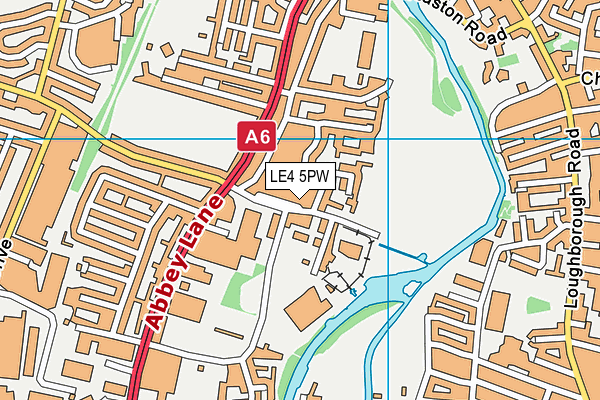 LE4 5PW map - OS VectorMap District (Ordnance Survey)