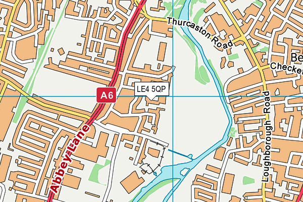 LE4 5QP map - OS VectorMap District (Ordnance Survey)