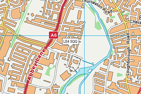 LE4 5QQ map - OS VectorMap District (Ordnance Survey)