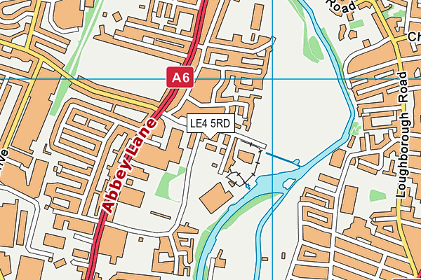 LE4 5RD map - OS VectorMap District (Ordnance Survey)