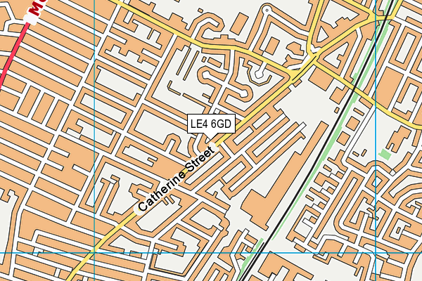LE4 6GD map - OS VectorMap District (Ordnance Survey)