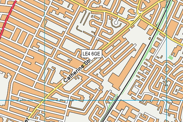 LE4 6GE map - OS VectorMap District (Ordnance Survey)