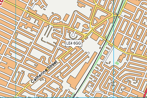 LE4 6GG map - OS VectorMap District (Ordnance Survey)