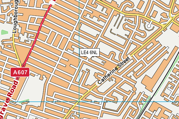 LE4 6NL map - OS VectorMap District (Ordnance Survey)