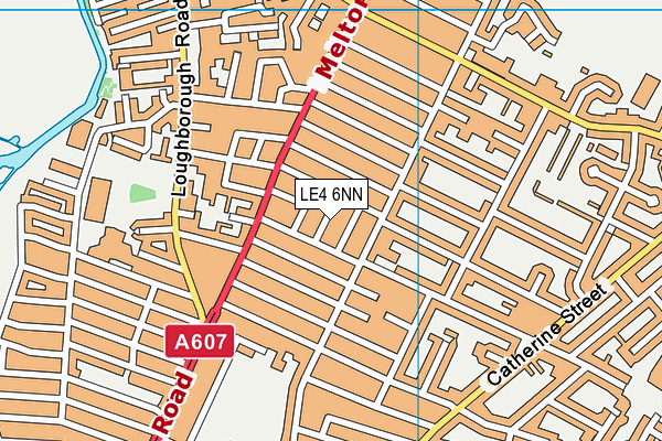 LE4 6NN map - OS VectorMap District (Ordnance Survey)