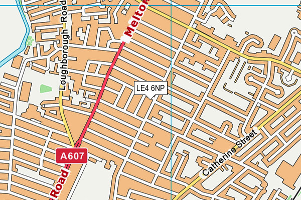 LE4 6NP map - OS VectorMap District (Ordnance Survey)