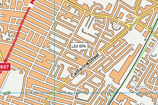 LE4 6PA map - OS VectorMap District (Ordnance Survey)