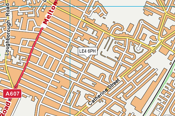 LE4 6PH map - OS VectorMap District (Ordnance Survey)