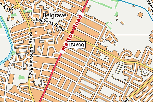 LE4 6QQ map - OS VectorMap District (Ordnance Survey)