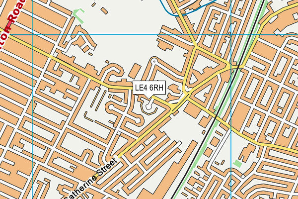 LE4 6RH map - OS VectorMap District (Ordnance Survey)