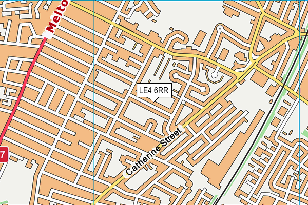 LE4 6RR map - OS VectorMap District (Ordnance Survey)