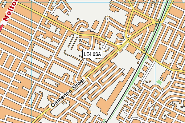 LE4 6SA map - OS VectorMap District (Ordnance Survey)