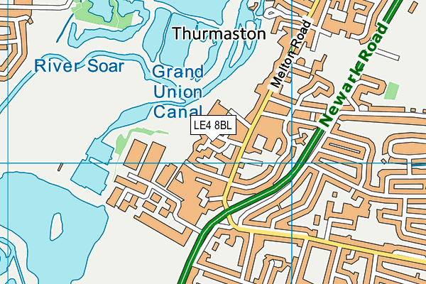 Map of THURMASTON REWINDS LTD at district scale