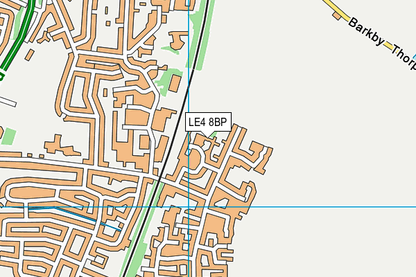 LE4 8BP map - OS VectorMap District (Ordnance Survey)