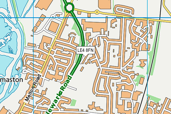 Elizabeth Park Sports & Community Centre map (LE4 8FN) - OS VectorMap District (Ordnance Survey)