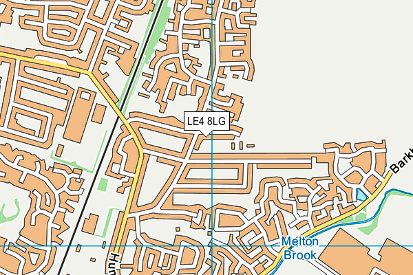 LE4 8LG map - OS VectorMap District (Ordnance Survey)