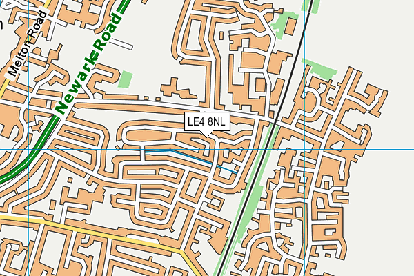 LE4 8NL map - OS VectorMap District (Ordnance Survey)