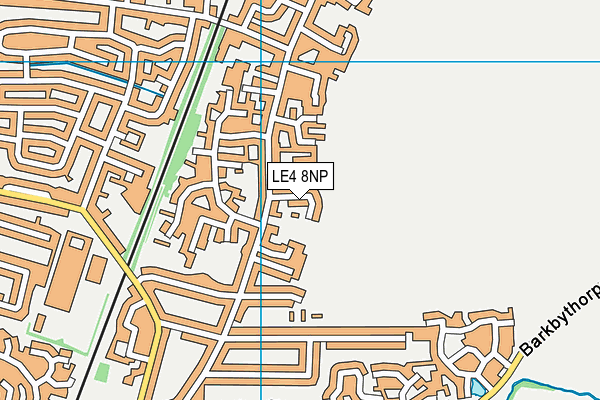 LE4 8NP map - OS VectorMap District (Ordnance Survey)