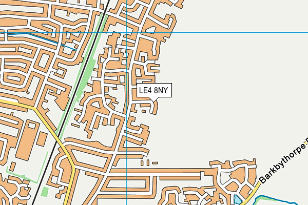 LE4 8NY map - OS VectorMap District (Ordnance Survey)