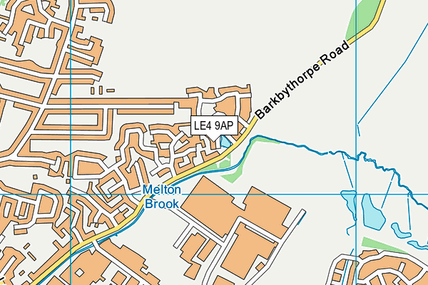 LE4 9AP map - OS VectorMap District (Ordnance Survey)